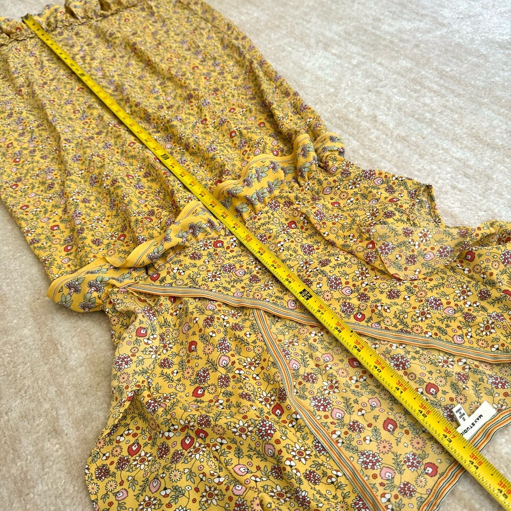 Max Studio Retro Floral Ruffle Dress - Picture 5 of 10